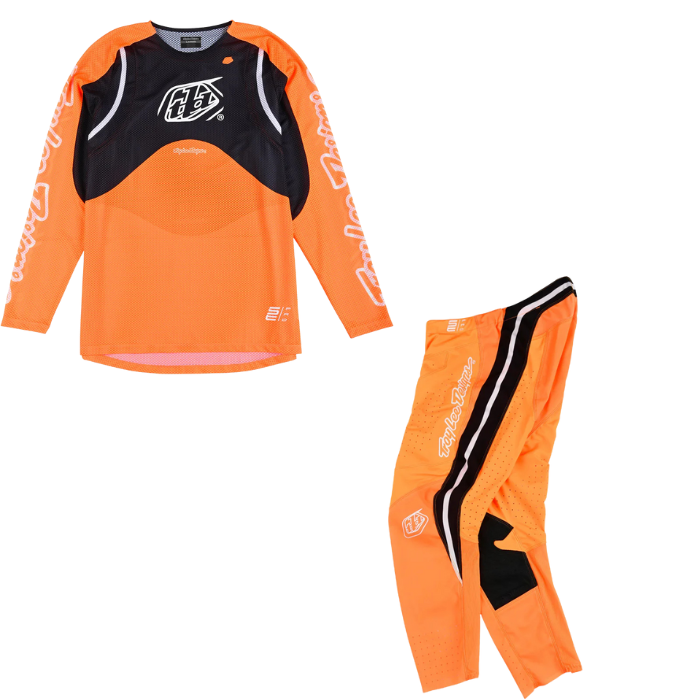 Troy Lee Designs SE PRO AIR Kit Combo Pinned Neo Orange
