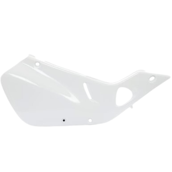 White Acerbis side panels for Honda CR125 1998-1999 and CR250 1997-1999 motocross bikes