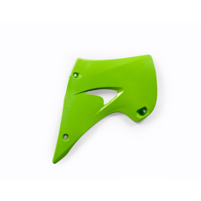 ACERBIS OEM radiator scoops for Kawasaki KX 125/250 2003-2008 in green, side view