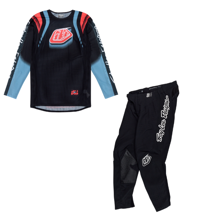 Troy Lee Designs SE PRO AIR Swarm Kit Combo - Black / Smoke