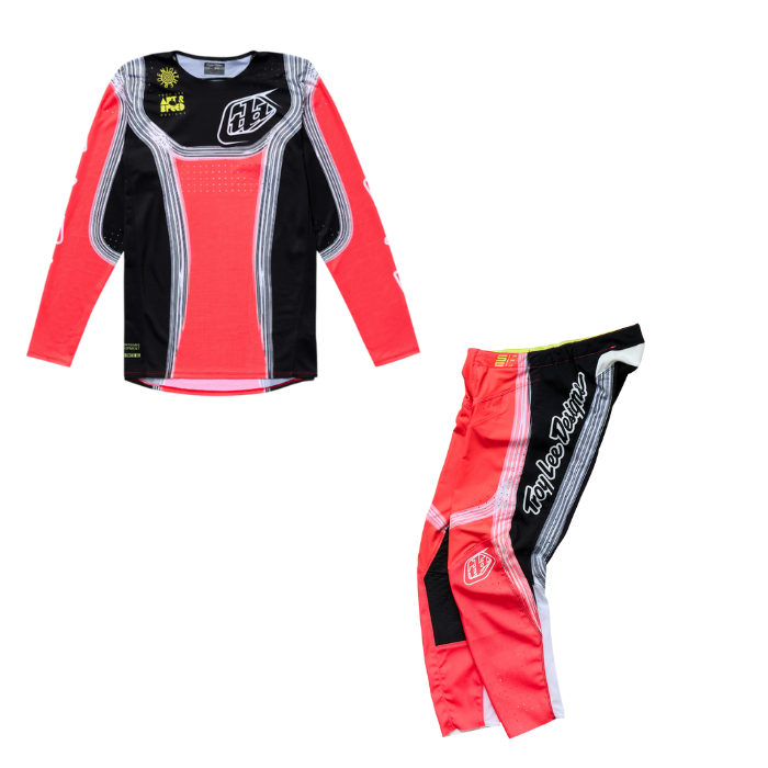 Troy Lee Designs SE Pro Stripes Kit Combo - Infra Red / Black