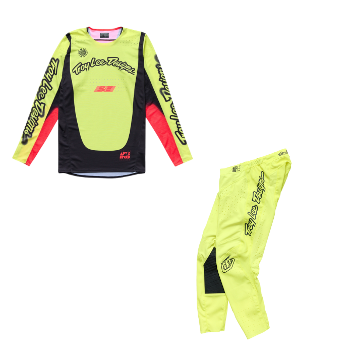 Troy Lee Designs SE Pro Roam Kit Combo - Glo Yellow
