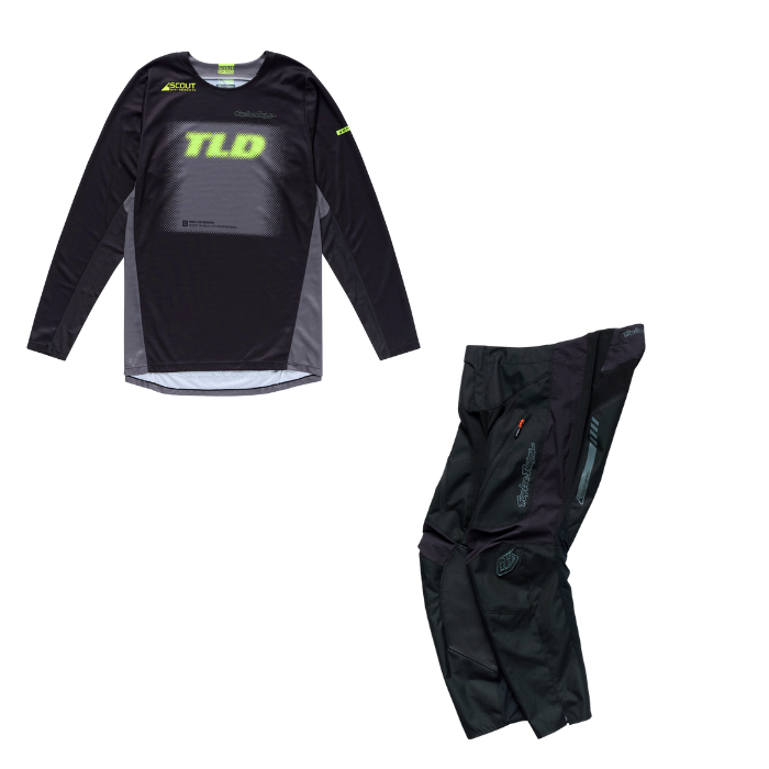 Troy Lee Designs Scout GP Pro Fade Out Kit Combo - Black