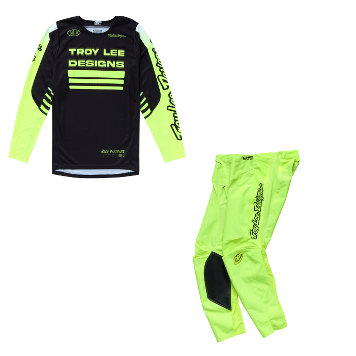 Troy Lee Designs GP Pro Segment Kit Combo - Black / Flo Yellow