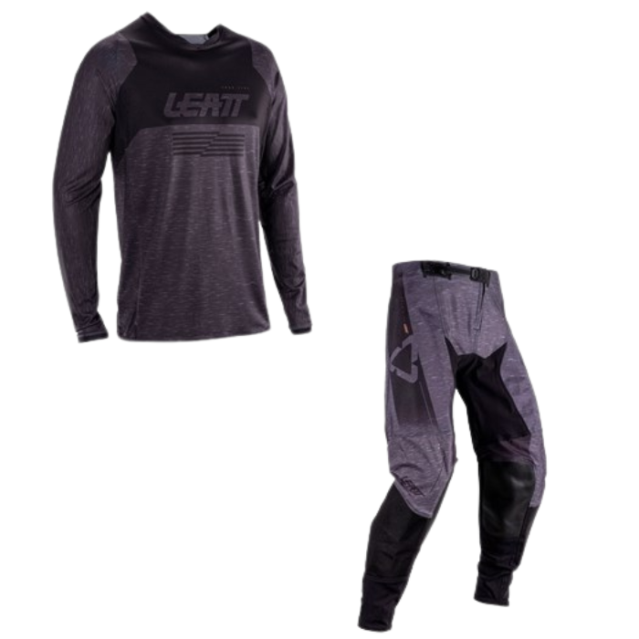 LEATT KIT COMBO MOTO 4.5 LITE STEALTH BLACK/GREY
