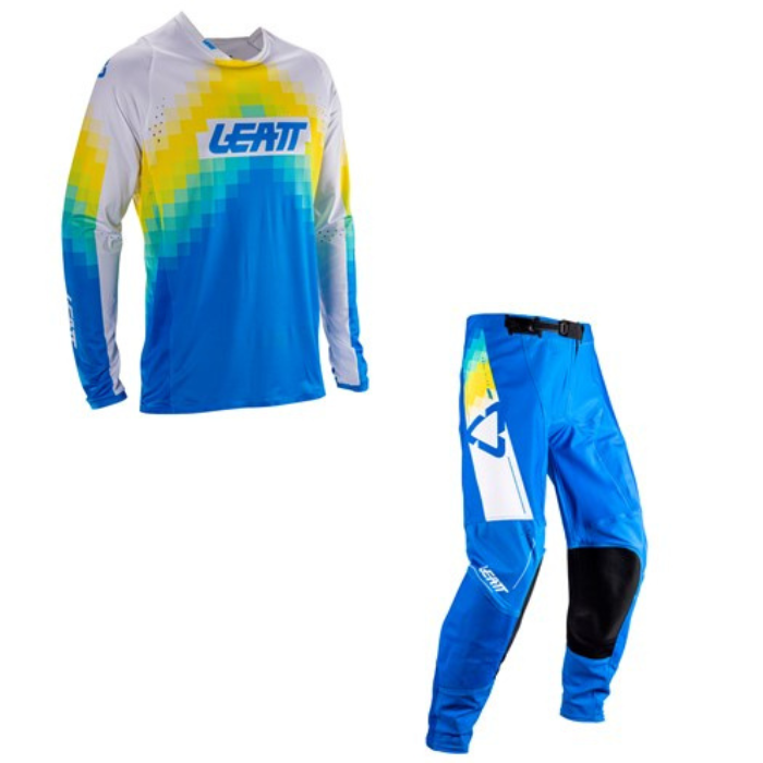 LEATT KIT COMBO MOTO 4.5 LITE PIXEL BLUE