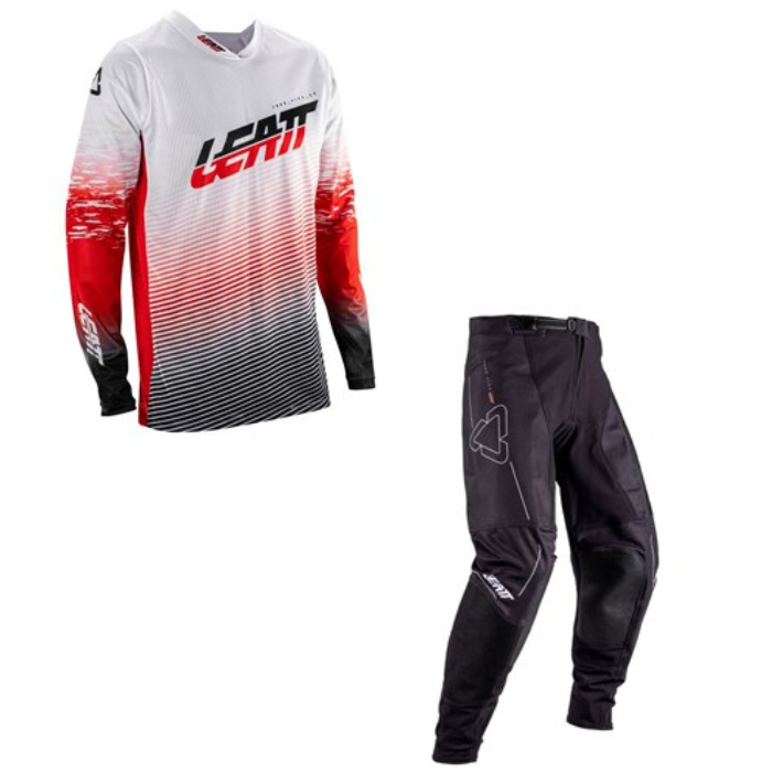 LEATT KIT COMBO MOTO 4.5 X-FLOW RED
