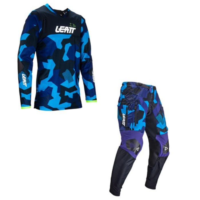 LEATT KIT COMBO MOTO 4.5 ENDURO BLUE