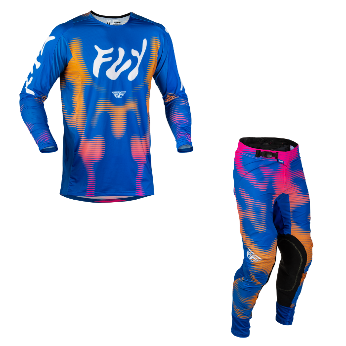 Fly Racing Lite Limited Edition Rana Kit Combo - Blue/Sunset