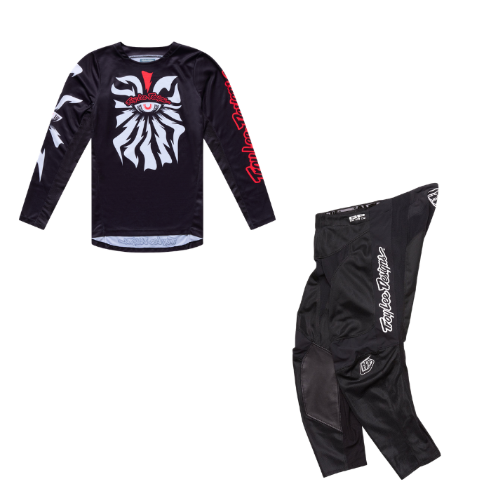 Youth GP PRO Kit Combo Cyclops - Black/Neo Red