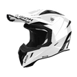 Airoh Aviator Ace 2 Color White Gloss MX Helmet featuring a sleek, glossy white finish and modern motocross design