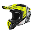 Airoh Aviator Ace 2 Engine Yellow Gloss MX Helmet featuring a vibrant yellow design with aerodynamic shape and motocross style.