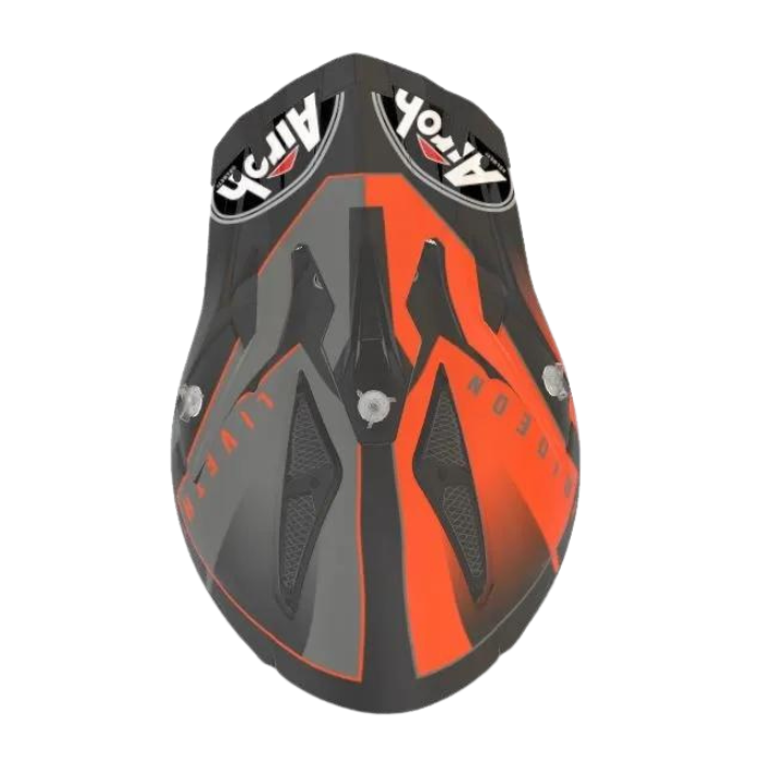 Airoh Aviator Ace Amaze Matt Orange Mx Helmet