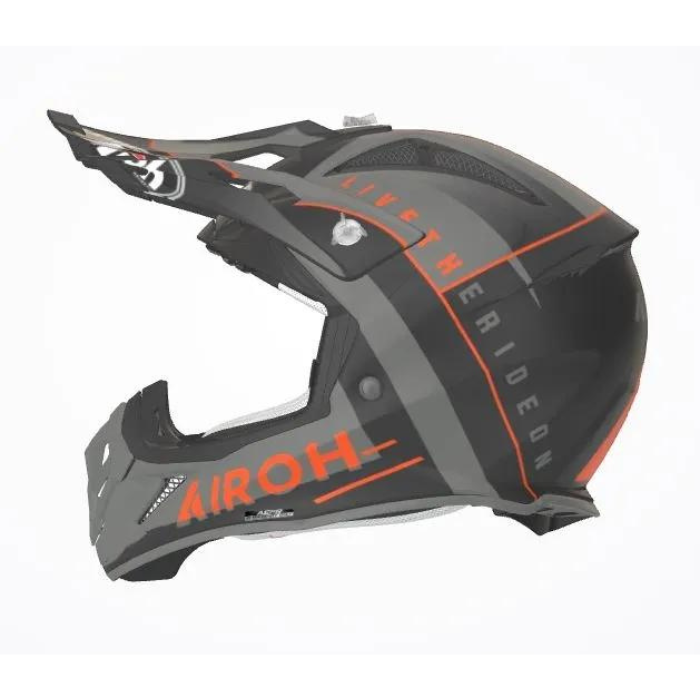 Airoh Aviator Ace Amaze Matt Orange Mx Helmet