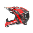 Airoh Aviator Ace Amaze Red Gloss MX Helmet featuring a sleek red design with glossy finish