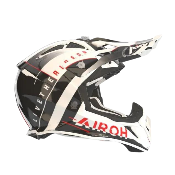 Airoh Aviator Ace Amaze Red Gloss Mx Helmet