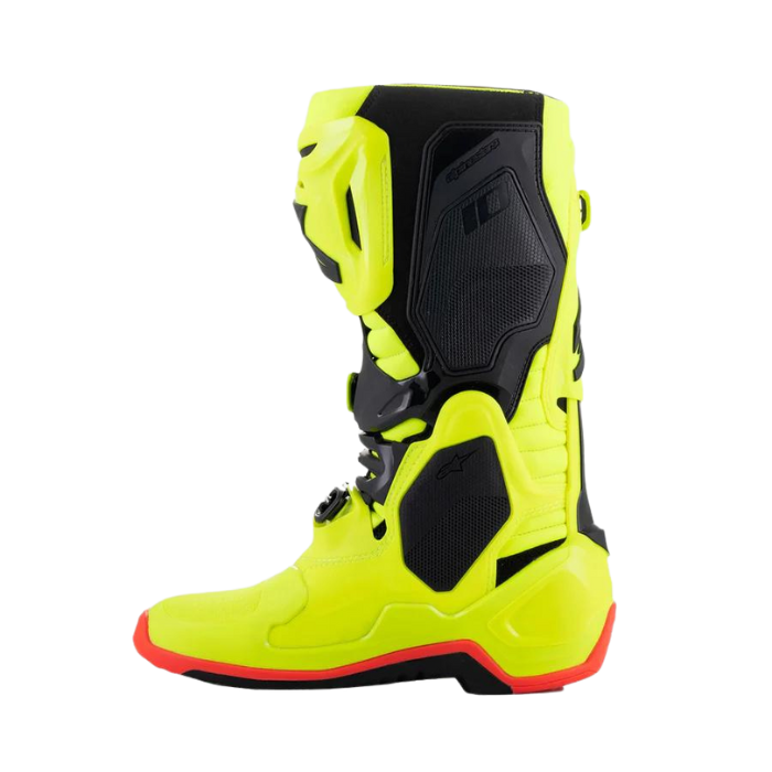 ALPINESTARS TECH 10 YELLOW FLUO BLACK RED FLUO BOOTS