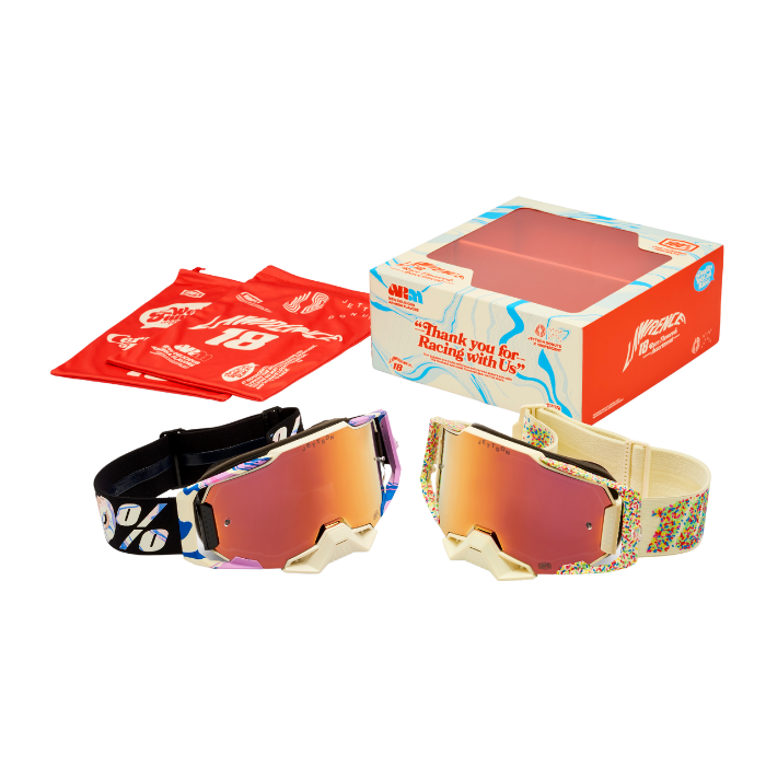 ARMEGA JETT LAWRANCE DONUT GOGGLE 2 PACK featuring stylish design and protective features for sports enthusiasts.