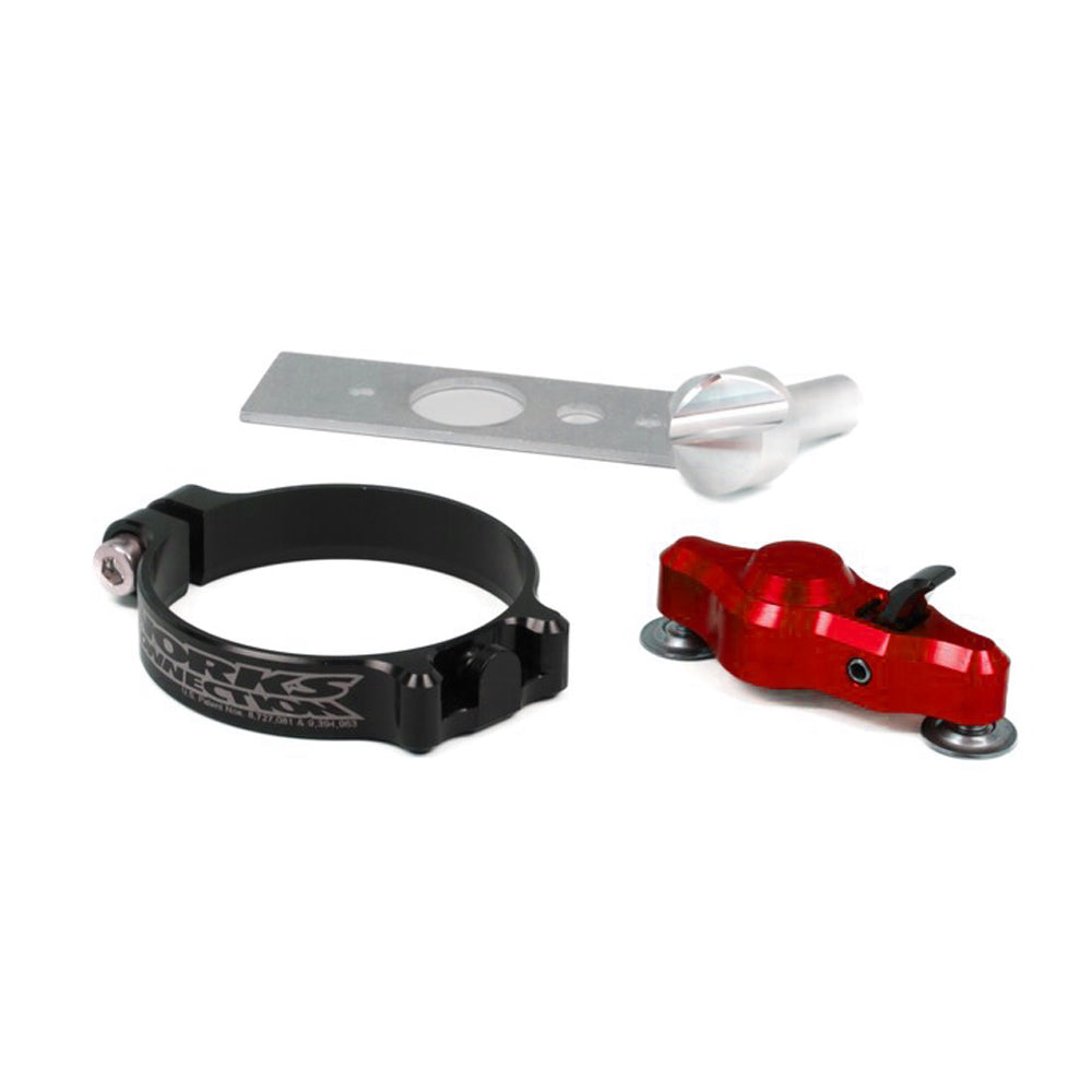 WORKS CONNECTION PRO LAUNCH KIT START DEVICE HONDA CR250 02-07, CRF250R 04-09, CRF450R 02-08 RED