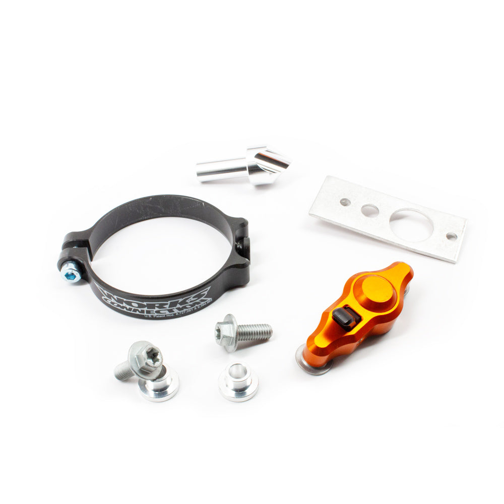 WORKS CONNECTION PRO LAUNCH KIT START DEVICE KTM SX125/250/300 23-25, SXF250/350/450 23-25 STOCK WP FORK AER 48/XACT ORANGE
