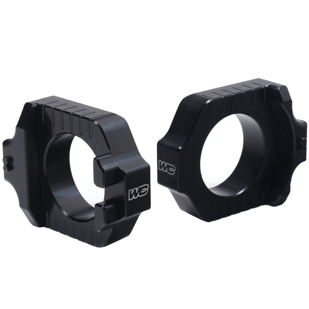 WORKS CONNECTION AXLE BLOCK KIT ELITE YAMAHA YZ250F 12-25 YZ450F 10-25 BLACK