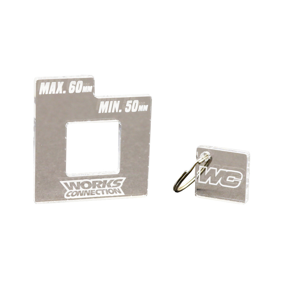 WORKS CONNECTION CHAIN TENSIONER GAUGE YAMAHA YZ250F-450F 18-25 50MM-60MM