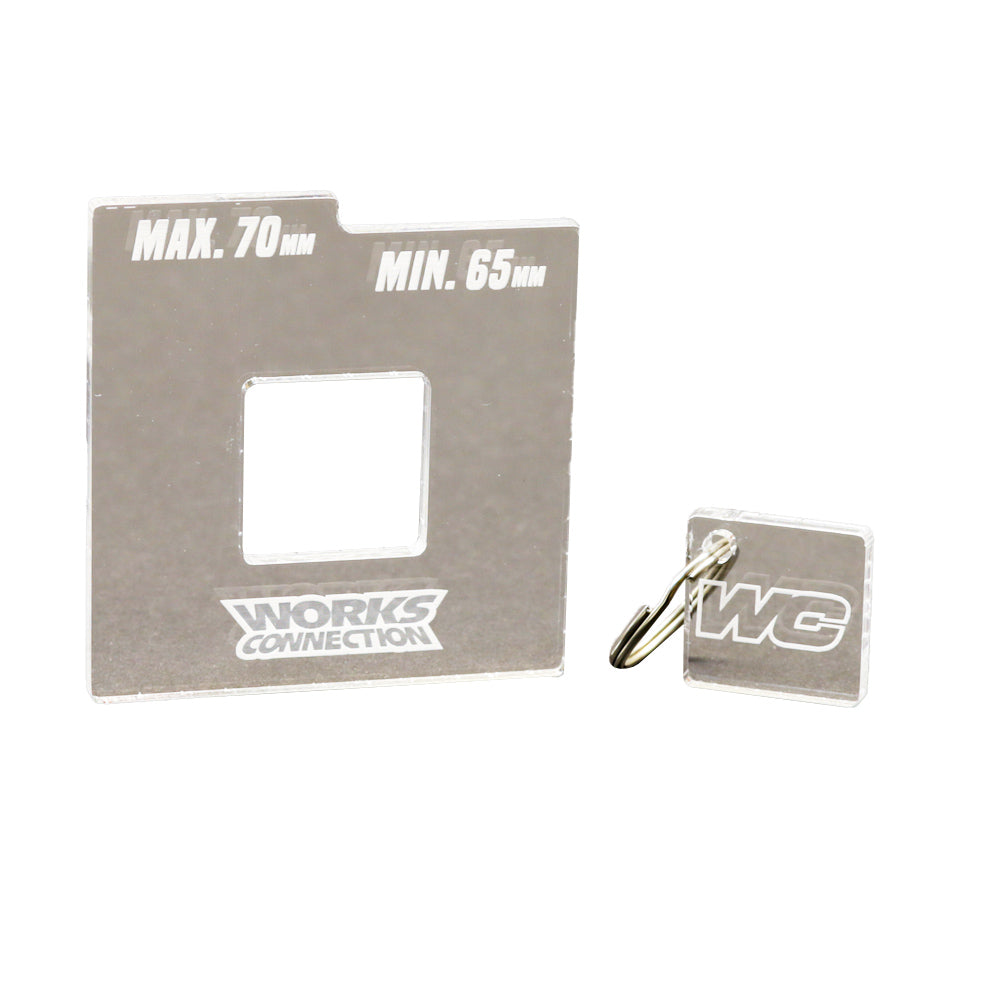 WORKS CONNECTION CHAIN TENSIONER GAUGE HONDA CRF250R 22-25, CRF450R 21-25 65MM-70MM