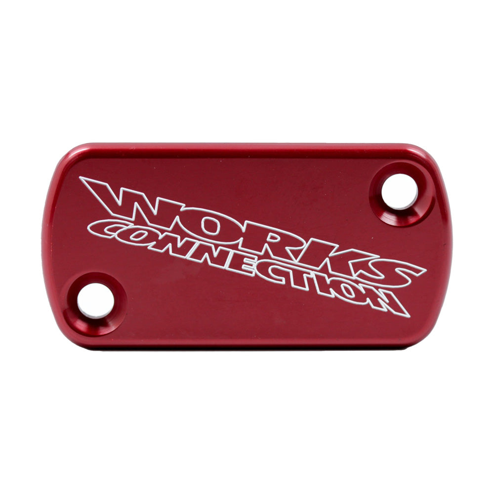 WORKS CONNECTION FRONT BRAKE MASTERCYLINDER COVER HONDA/KAWASAKI RED (R)