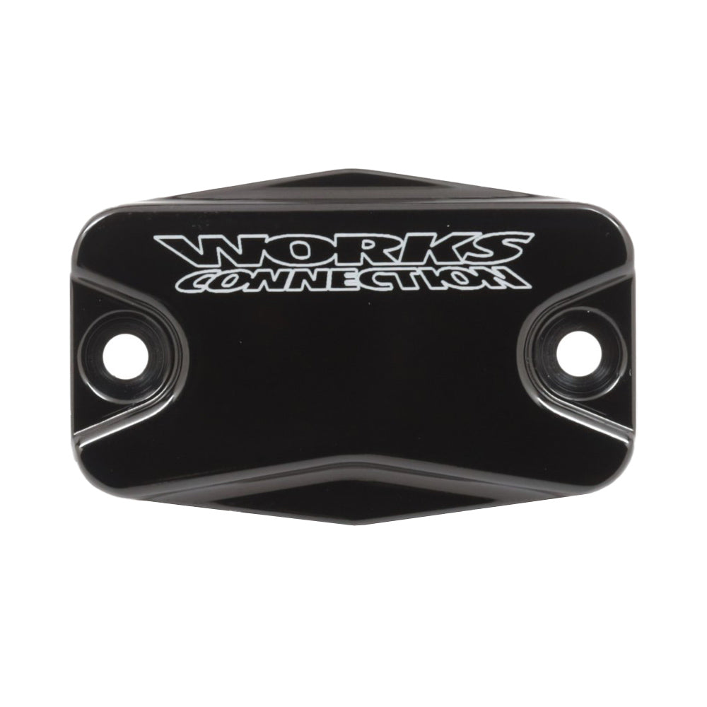 WORKS CONNECTION FRONT BRAKE MASTER CYLINDER COVER BRAKTEC GAS/HQV EC-EC-F 21-25, MC/MC-F/EX 125-450 24-25, TE/FE150-501 22-24 BLACK
