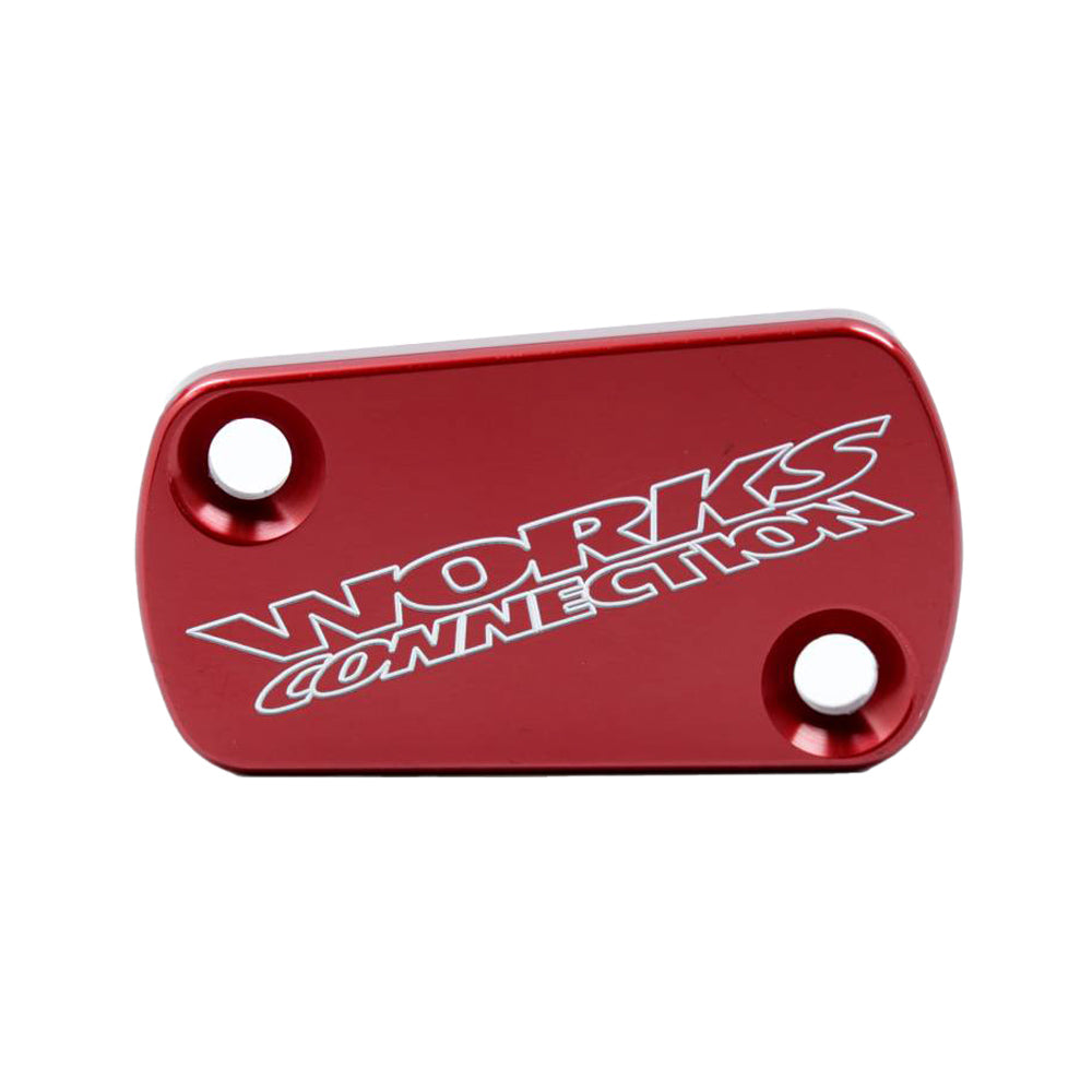 WORKS CONNECTION CLUTCH MASTER CYLINDER COVER HON/KAW CRF450R/RX 21-25, KX450F 19-25, KX250F/X-450X 21-25 RED