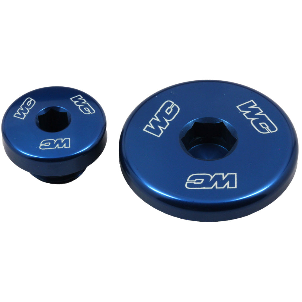 WORKS CONNECTION ENGINE PLUGS YAMAHA YZ450F 06-09, YZ450F 23-25, WR250F 03-13, WR450F 03-15 BLUE