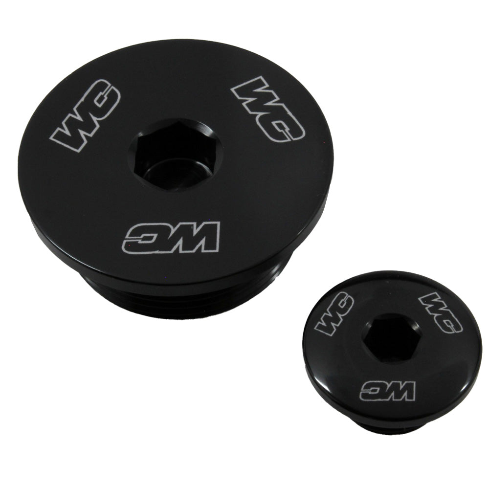 WORKS CONNECTION ENGINE PLUGS HONDA CRF250R/RX 18-25, CRF250F TRAIL 19-25 BLACK