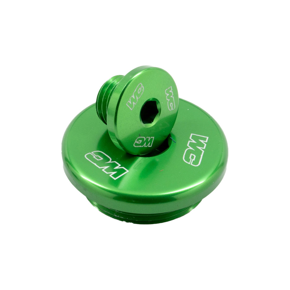 WORKS CONNECTION ENGINE PLUGS KAWASAKI KX250F 20-25, KX450F 19-25, KX250XC 20-25, KX450XC 20-23 GREEN