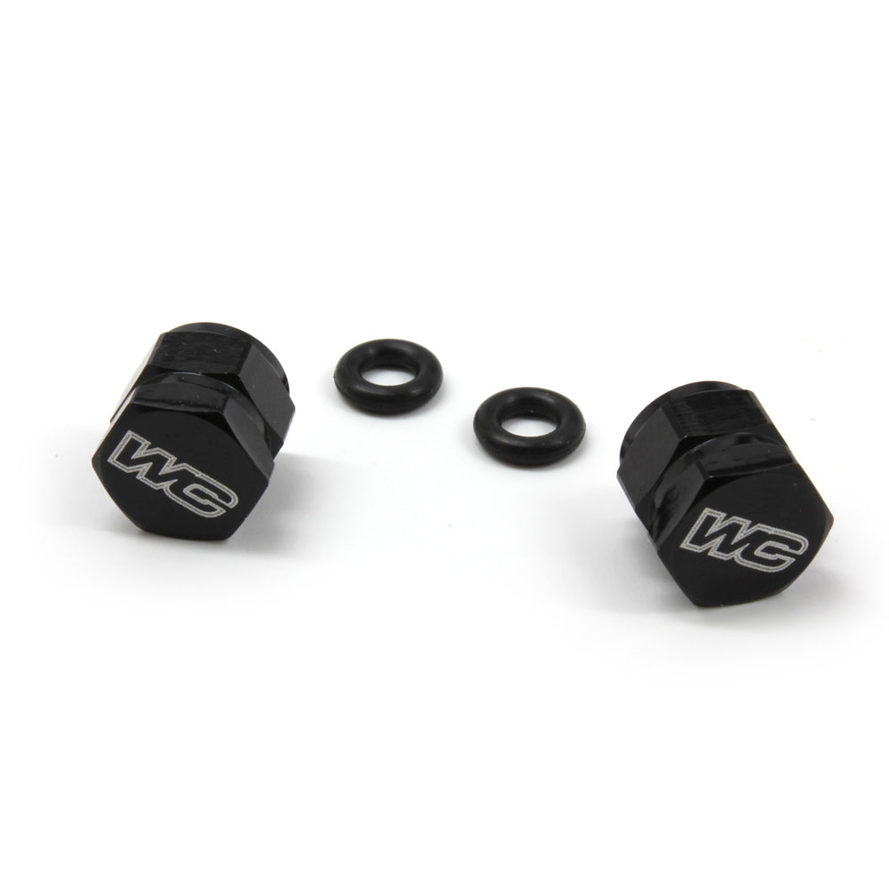 WORKS CONNECTION AIR CAPS BLACK CNC PAIR