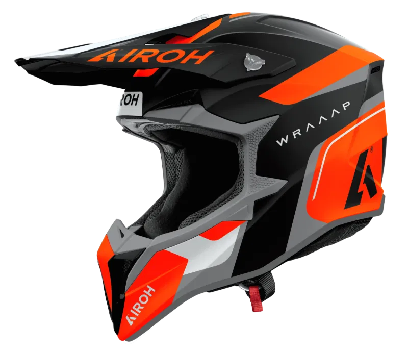 Airoh Wraaap Conquer Orange Matt MX Adult Helmet