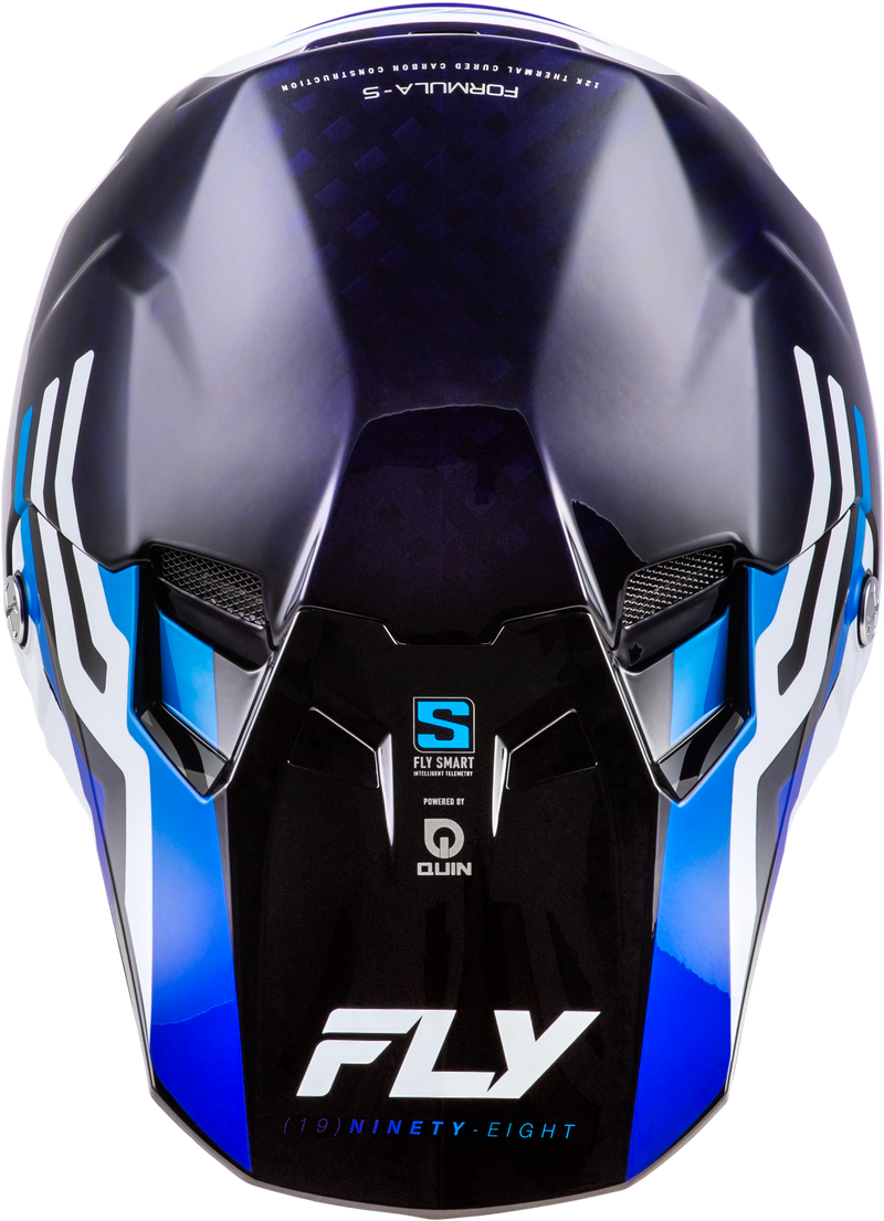 Formula S Byte Carbon Helmet  - Carbon/Blue/White