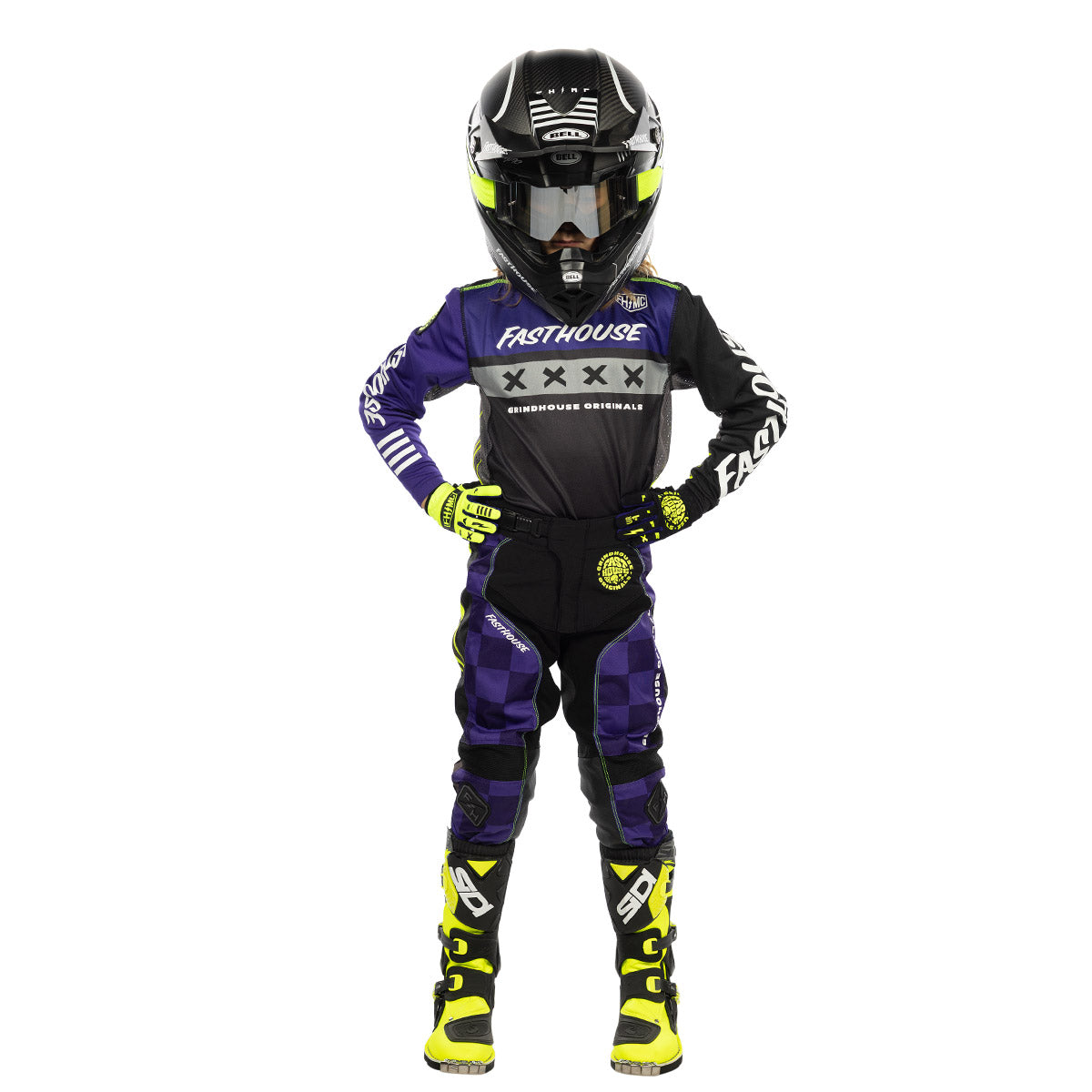 Grindhouse Grimm Youth Pant - FH Purple/Black