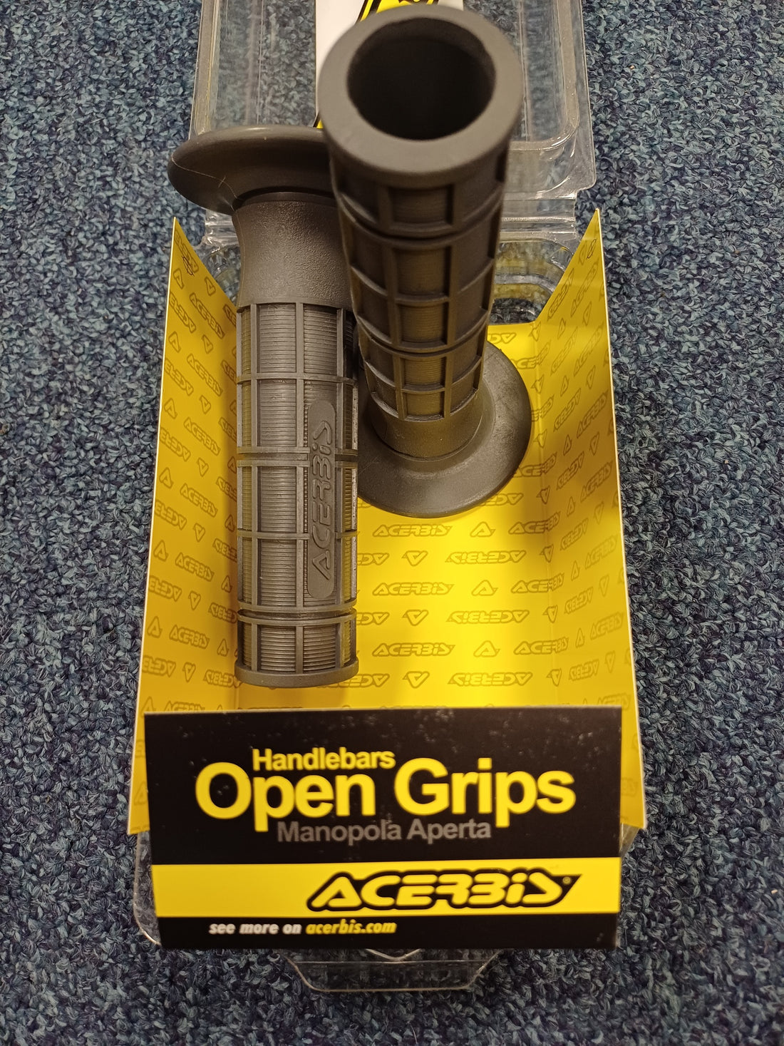 Acerbis Pre-Drilled Grips Grey