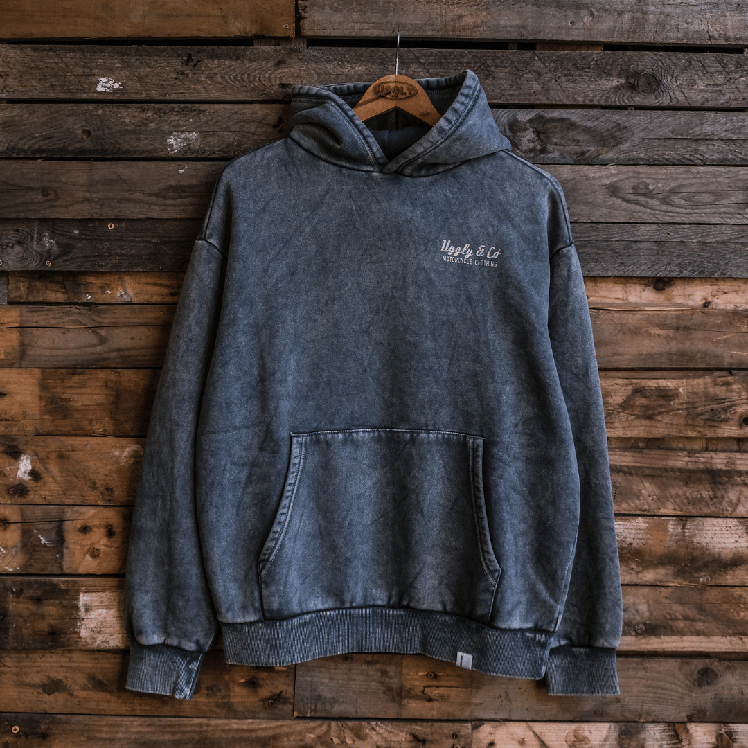 Blue Diamond Acid Wash Hoodie
