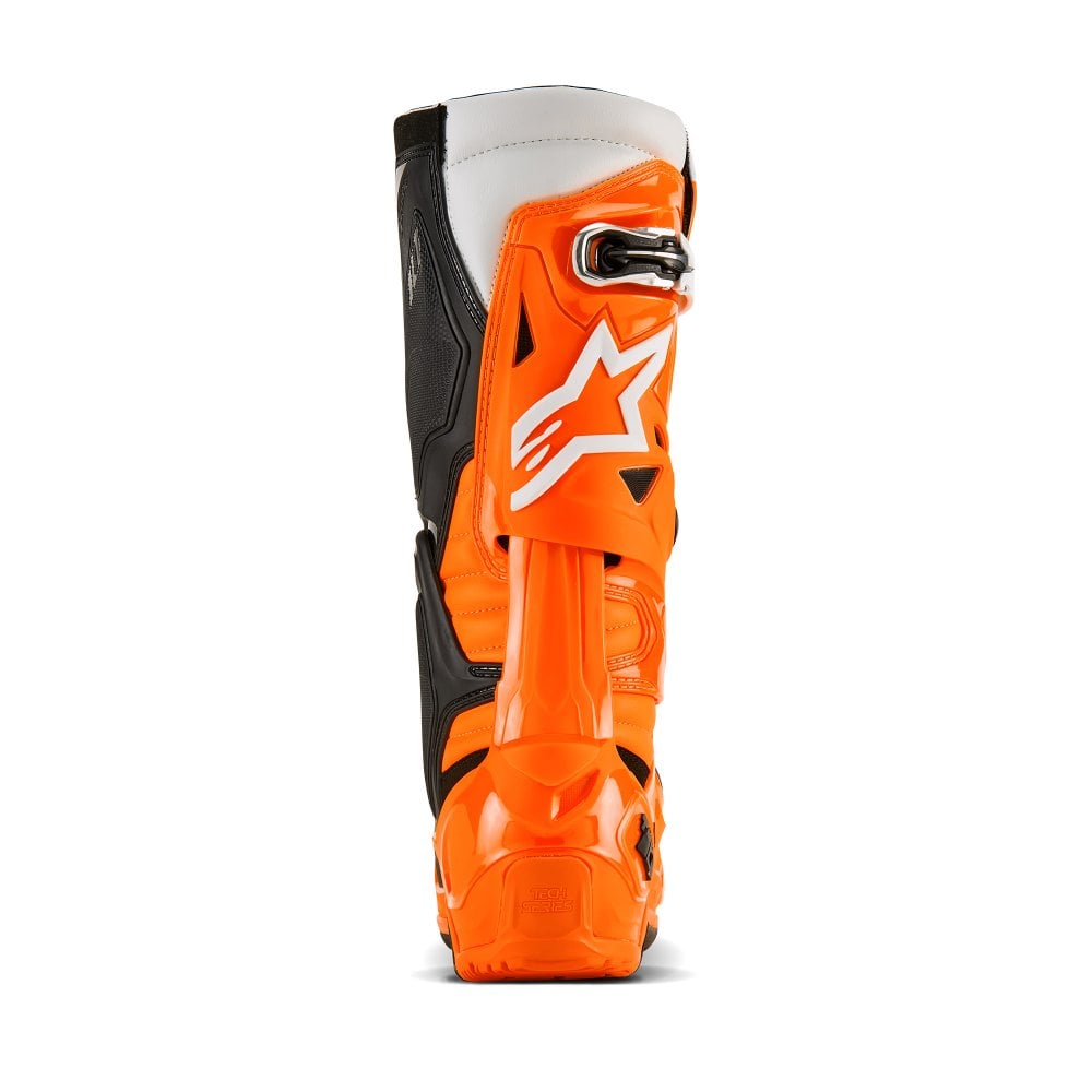 ALPINESTARS TECH 10 ENDURO ORANGE FLUO BLACK WHITE