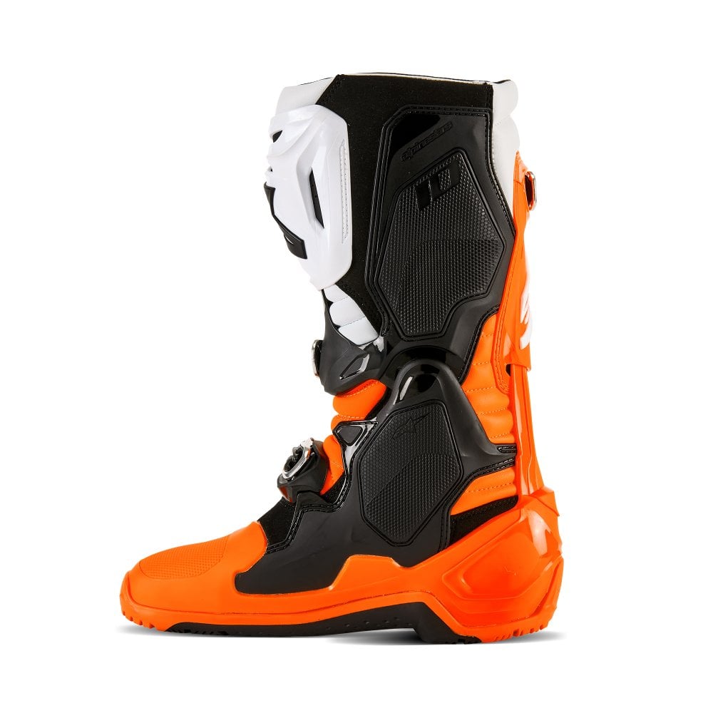 ALPINESTARS TECH 10 ENDURO ORANGE FLUO BLACK WHITE