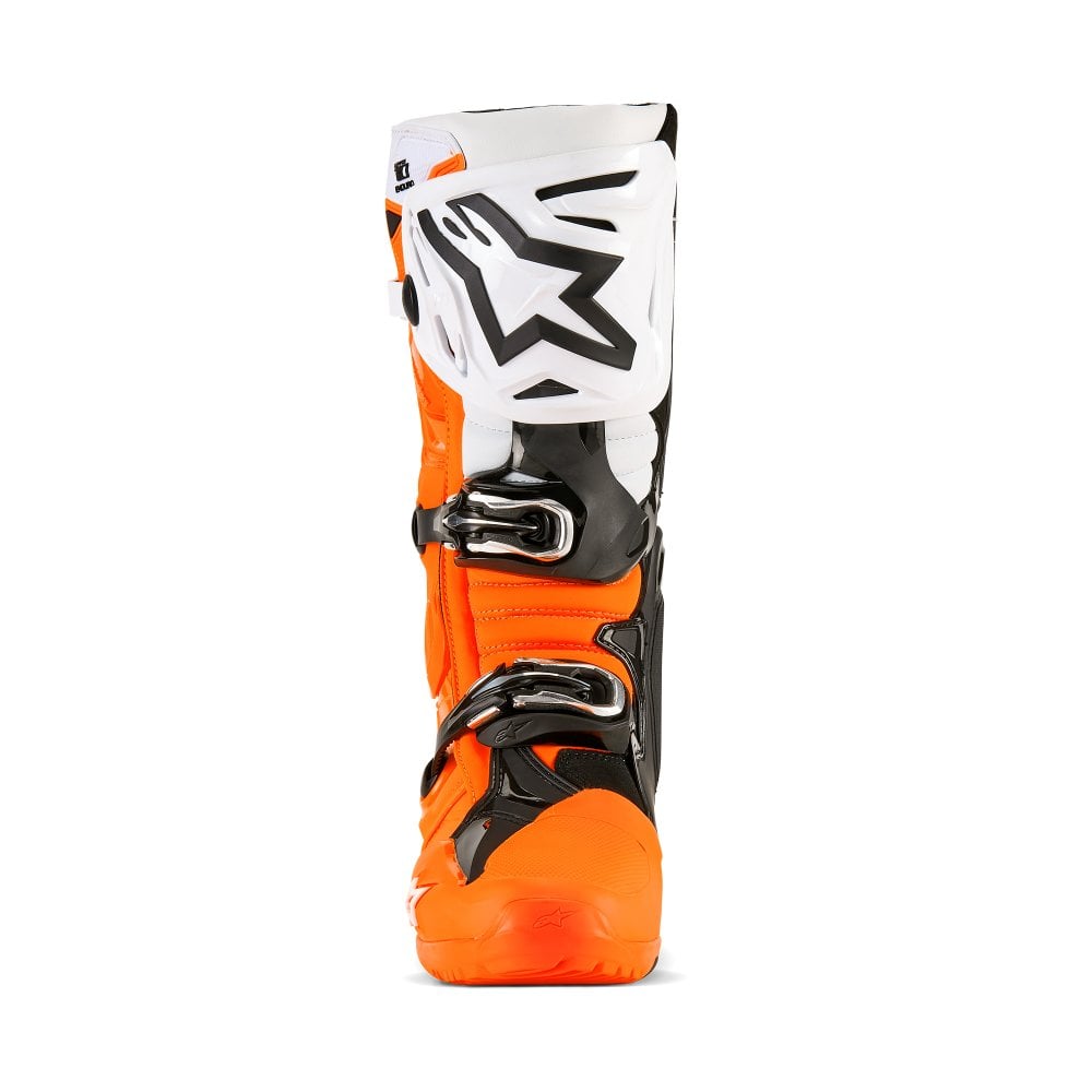 ALPINESTARS TECH 10 ENDURO ORANGE FLUO BLACK WHITE