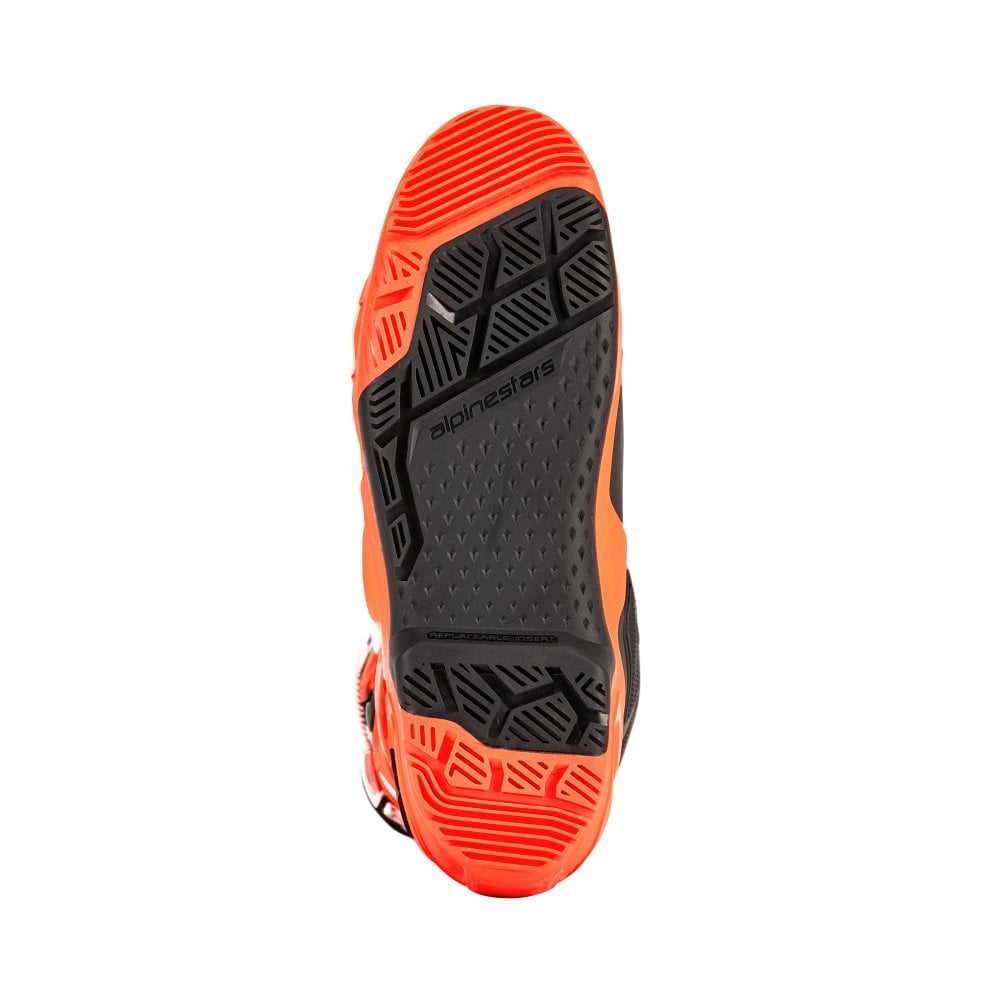 ALPINESTARS TECH 10 ENDURO ORANGE FLUO BLACK WHITE