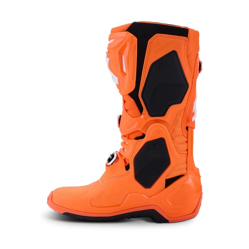 ALPINESTARS TECH 10 SUPERVENTED ORANGE FLUO BLACK WHITE