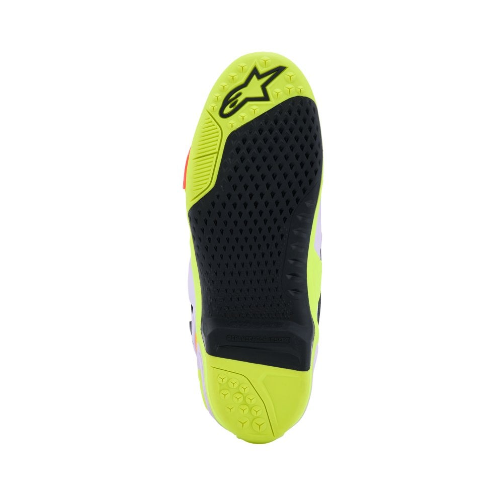 ALPINESTARS TECH 10 SUPERVENTED PURPLE YELLOW FLUO DIVA PINK
