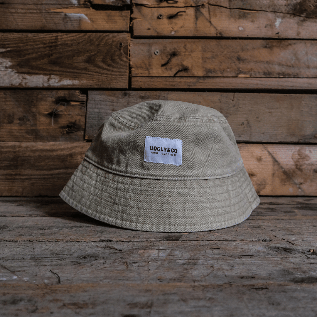 Acid Wash Beige Bucket Hat