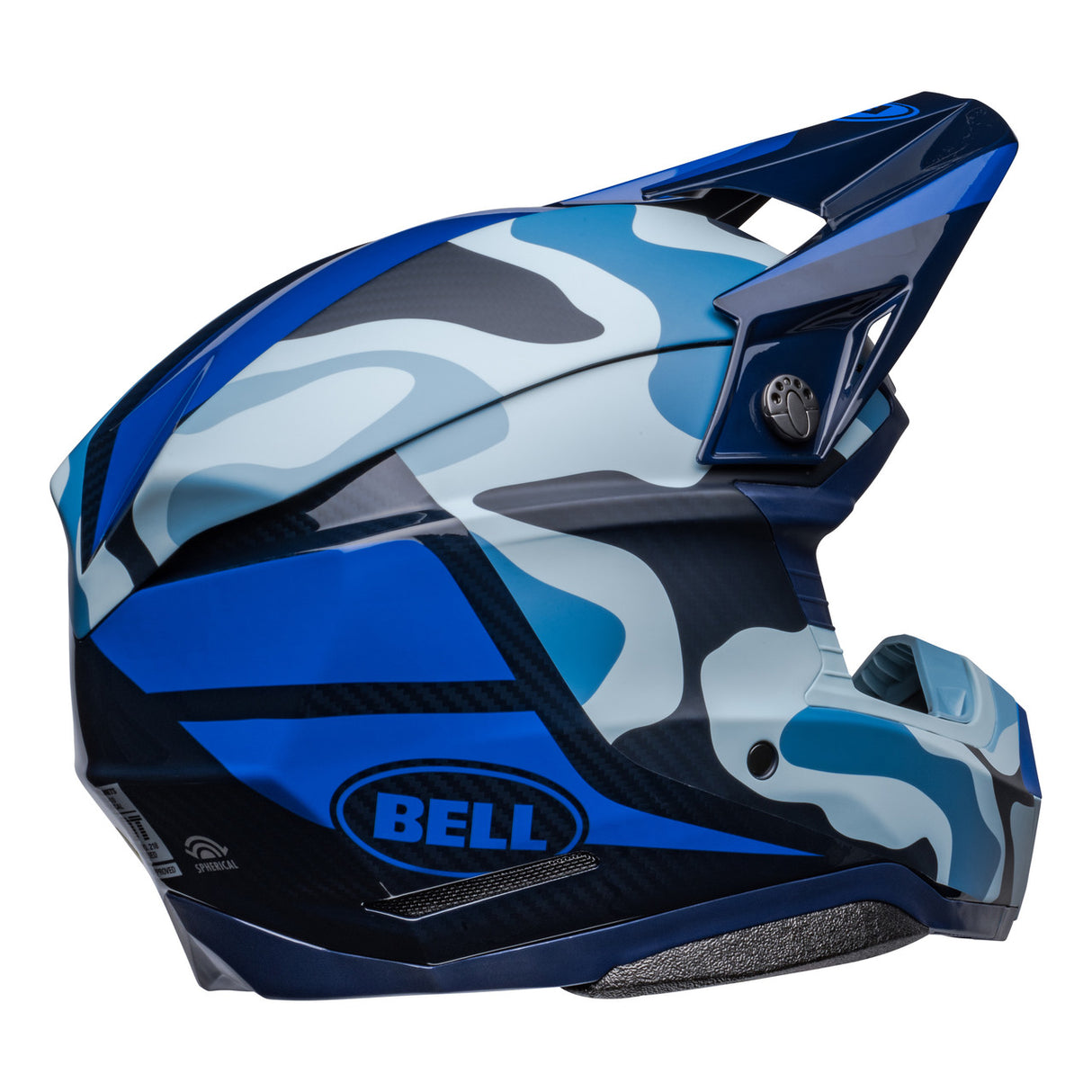 Bell MX 2023 Moto-10 Spherical Mips Adult Helmet (Ferrandis Matte Gloss Dark Blue/Light Blue)