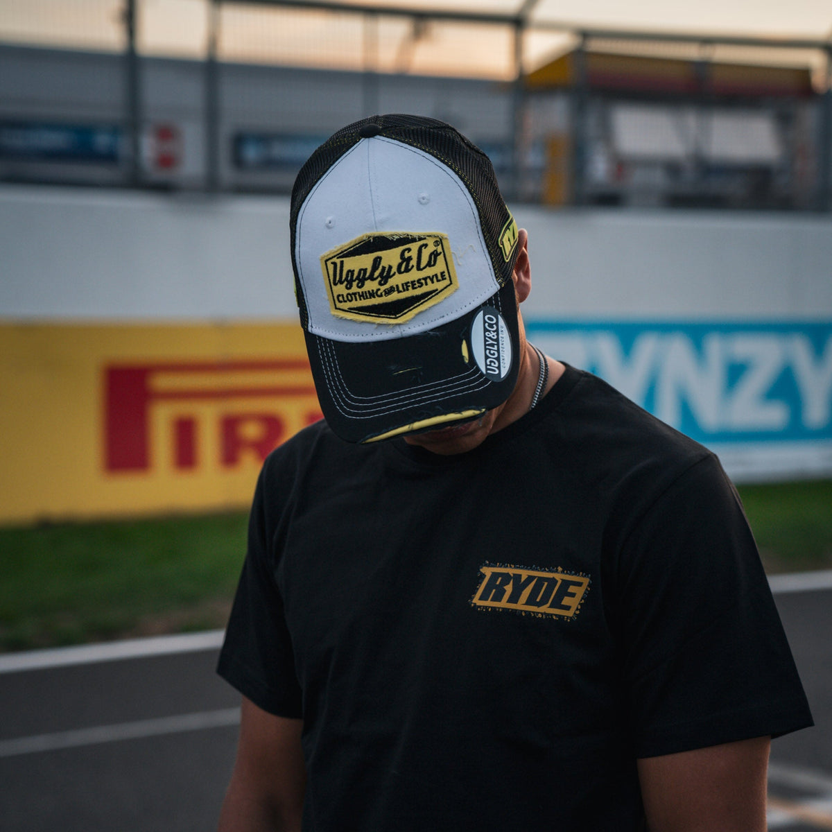 Black & White Diamond Trucker Hat x Kyle Ryde #1