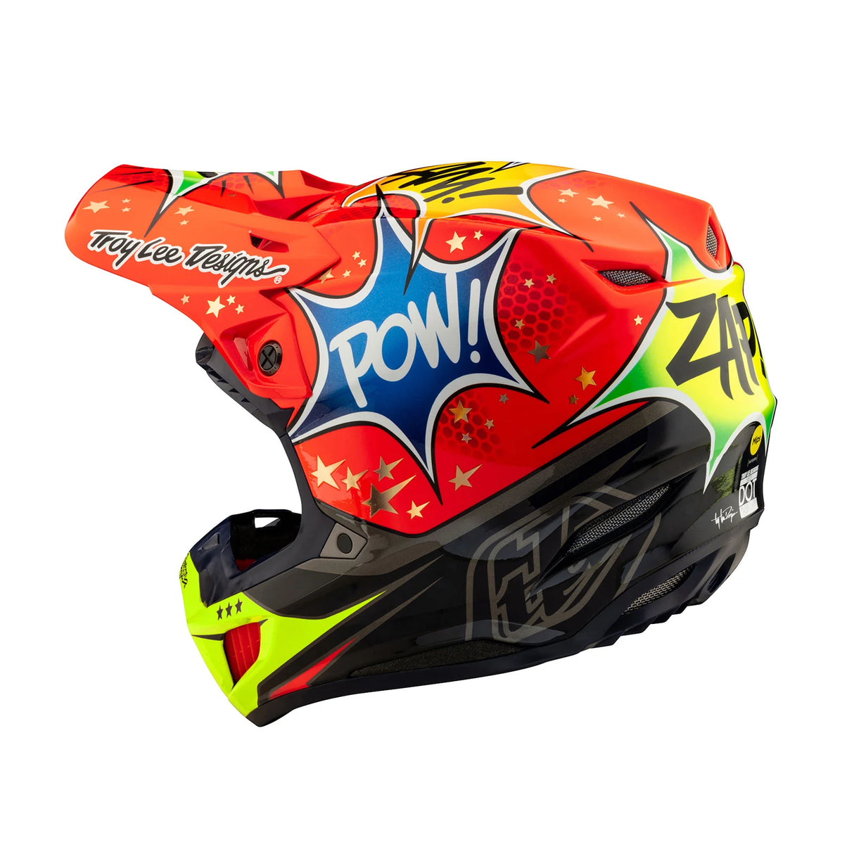 Troy Lee Designs SE5 Composite Helmet W/MIPS Cosmic Explosion Red