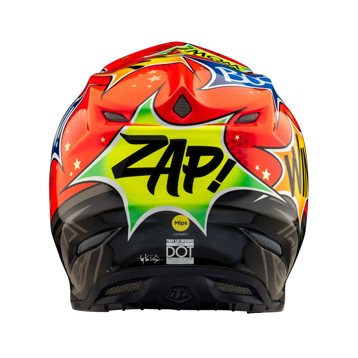 Troy Lee Designs SE5 Composite Helmet W/MIPS Cosmic Explosion Red